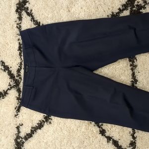 White House Black Market Navy Tapered Dress Pants Size 4 Regular